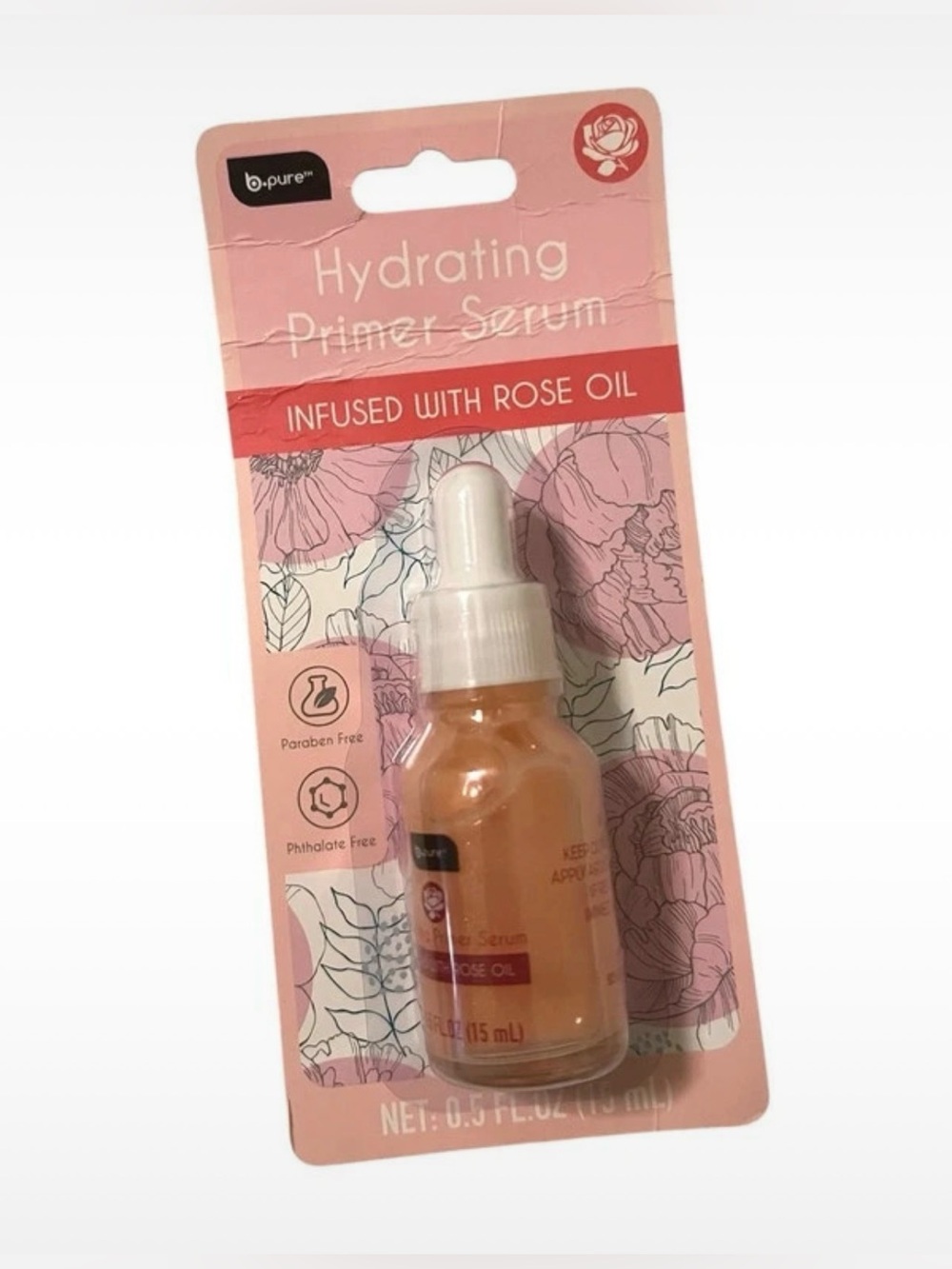 B-pure Hydrating Primer Serum with Rose Oil New in package